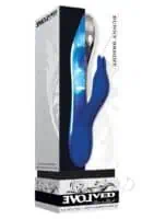 Evolved Bunny Bright Light Up Metallic Vibrator - Dark Blue - Image 5