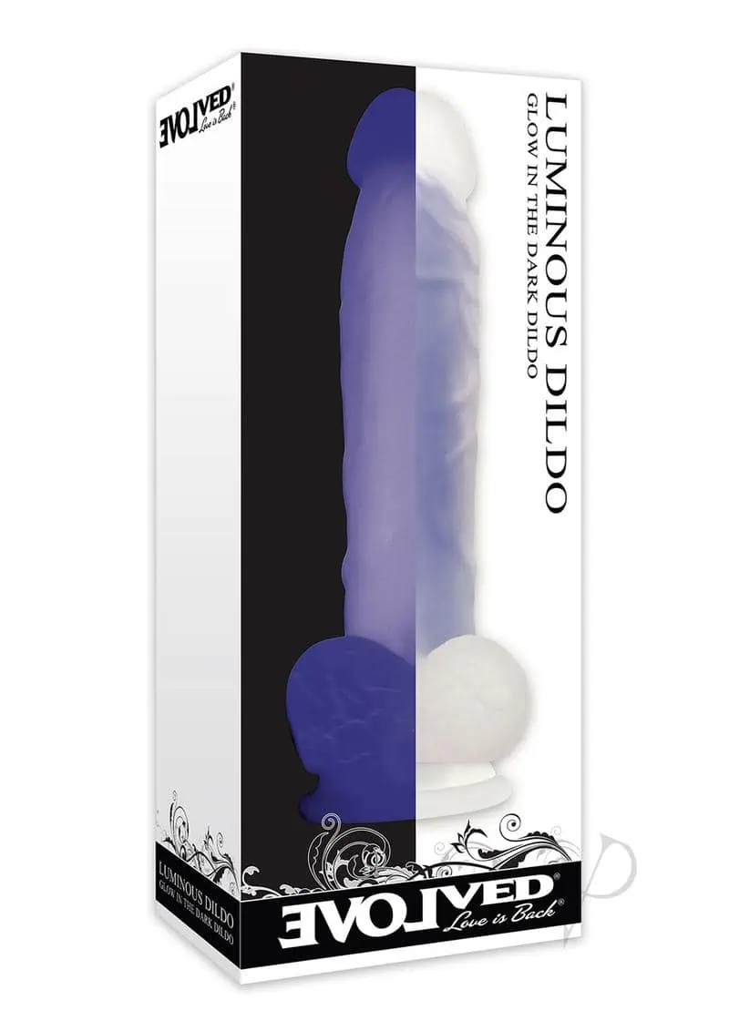 Evolved Luminous Dildo Non Vibrating - Purple - Image 5