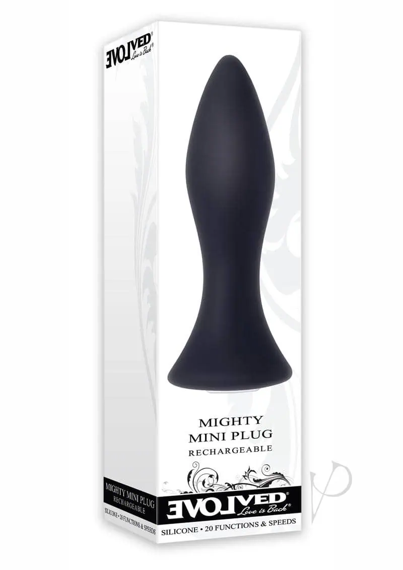 Evolved Mini Butt Plug - Black - Image 5