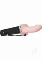 Adam & Eve Soft Hollow Strap On - Flesh - Image 6
