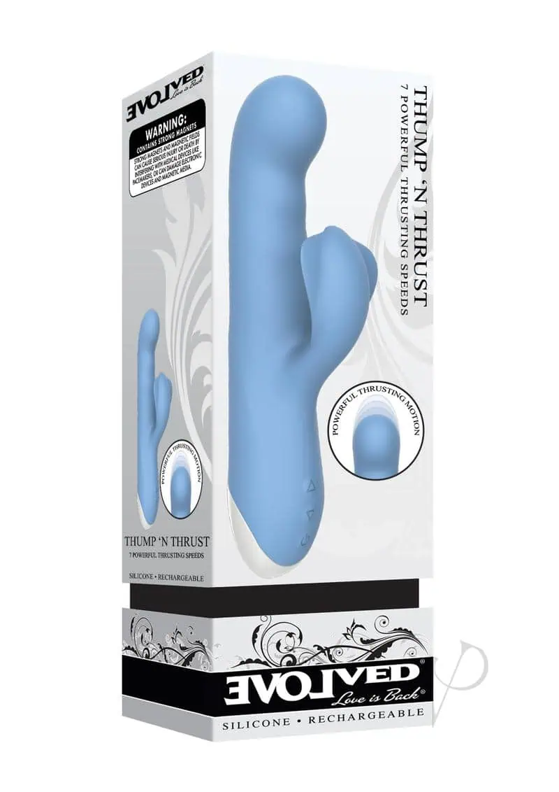 Evolved Thump N Thrust Rechargeable Dual Stim - Blue - Image 5