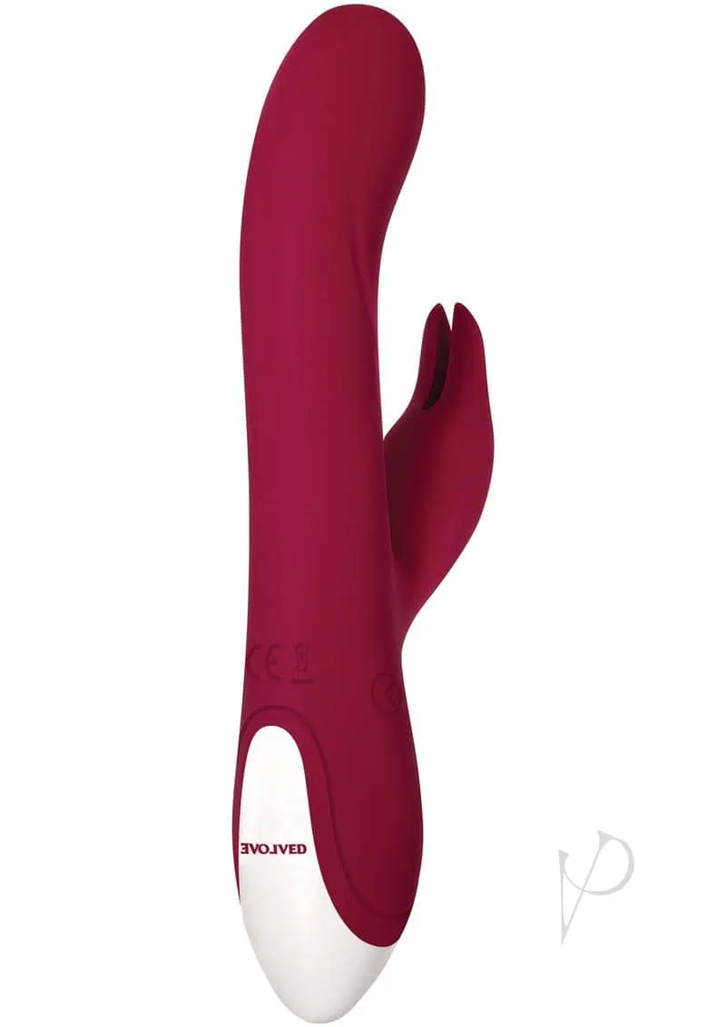 Evolved Inflatable Bunny Dual Stim Rechargeable - Burgundy - Image 6