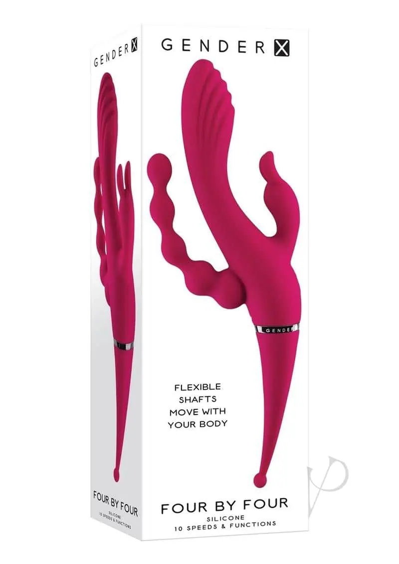 Gender X Four by Four Vibrator - Burgundy - Image 5