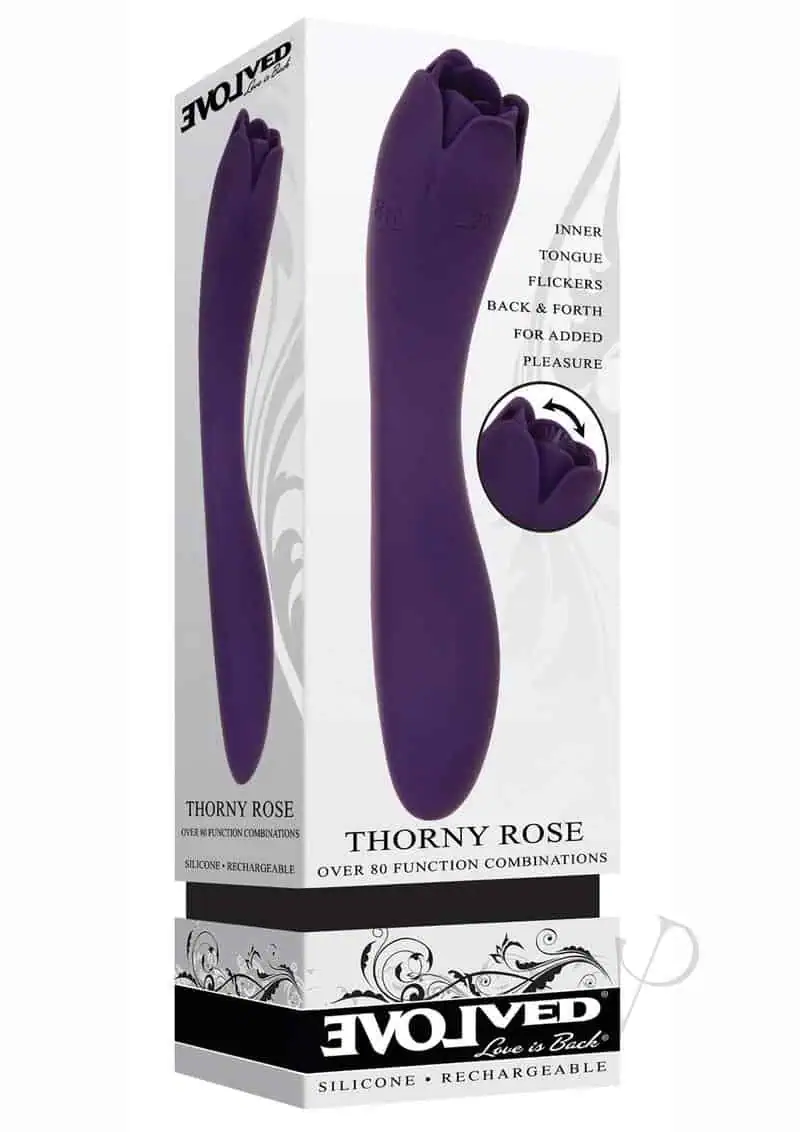 Evolved Thorny Rose Dual End Massager - Purple - Image 5