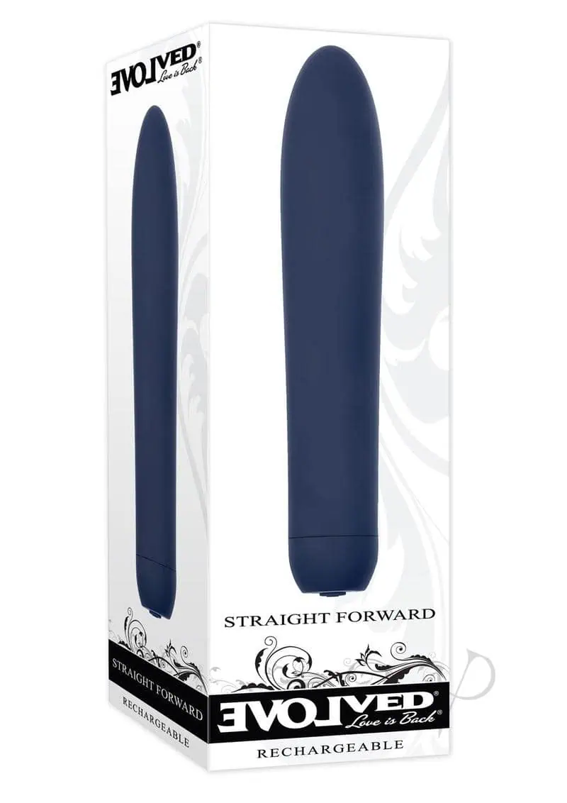 Evolved Straight Forward Vibrator - Blue - Image 5