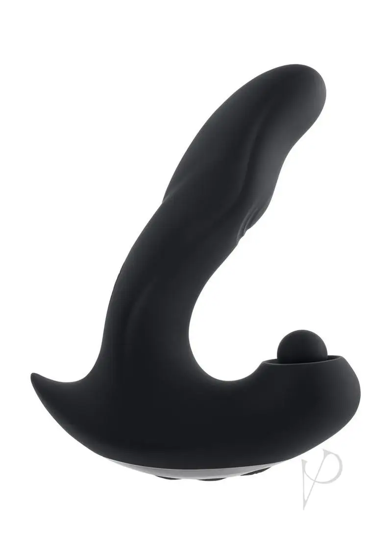 Gender X Mad Tapper Rechargeable Silicone Vibrator - Black - Image 2