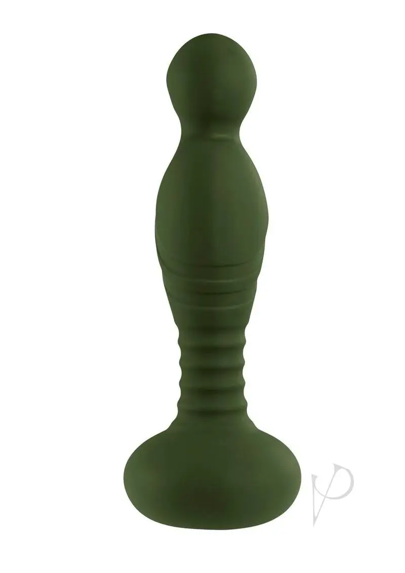 Gender X The General Rechargeable Silicone Vibrator with Remote - Green - Image 2