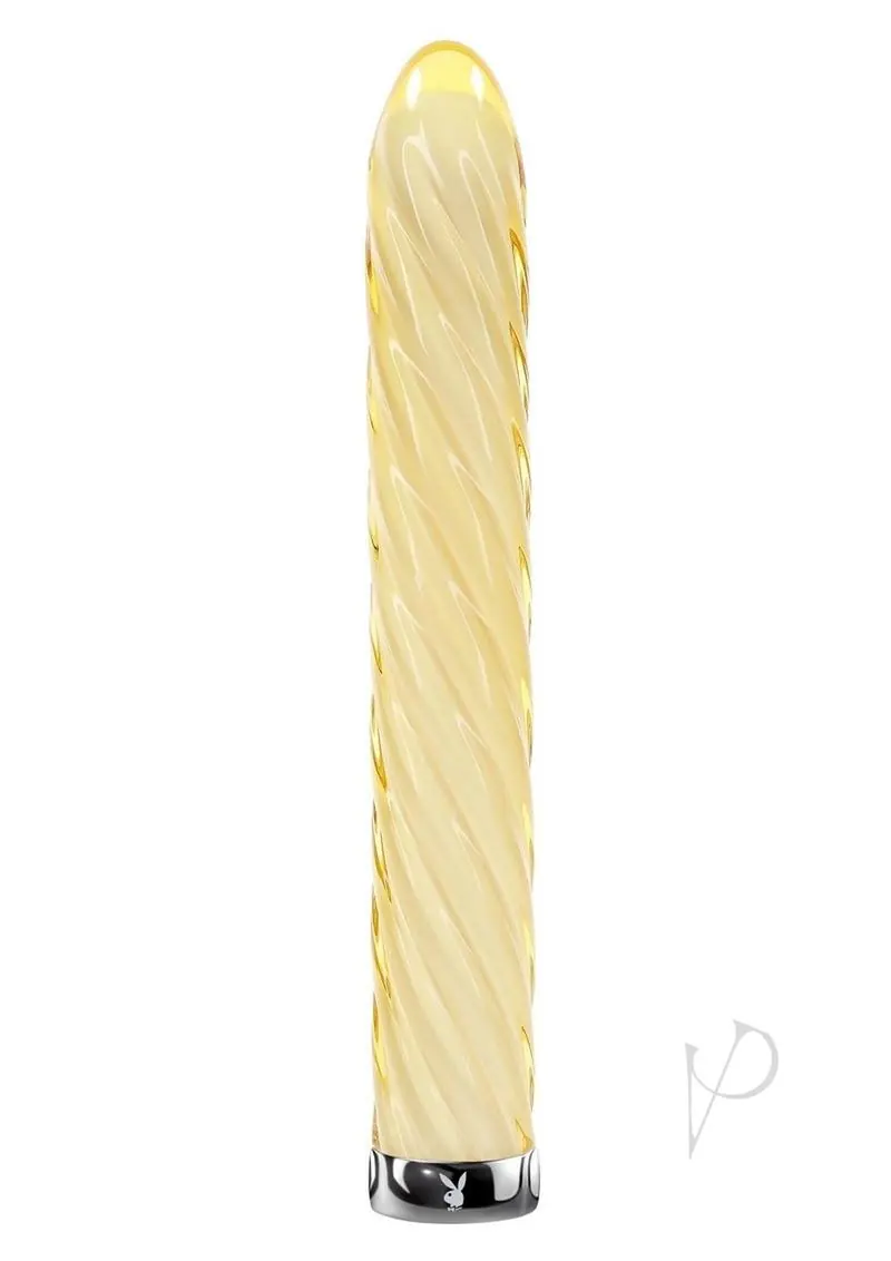 Playboy Twist of Fate Rechargeable Glass Twirling Vibrator - Image 2