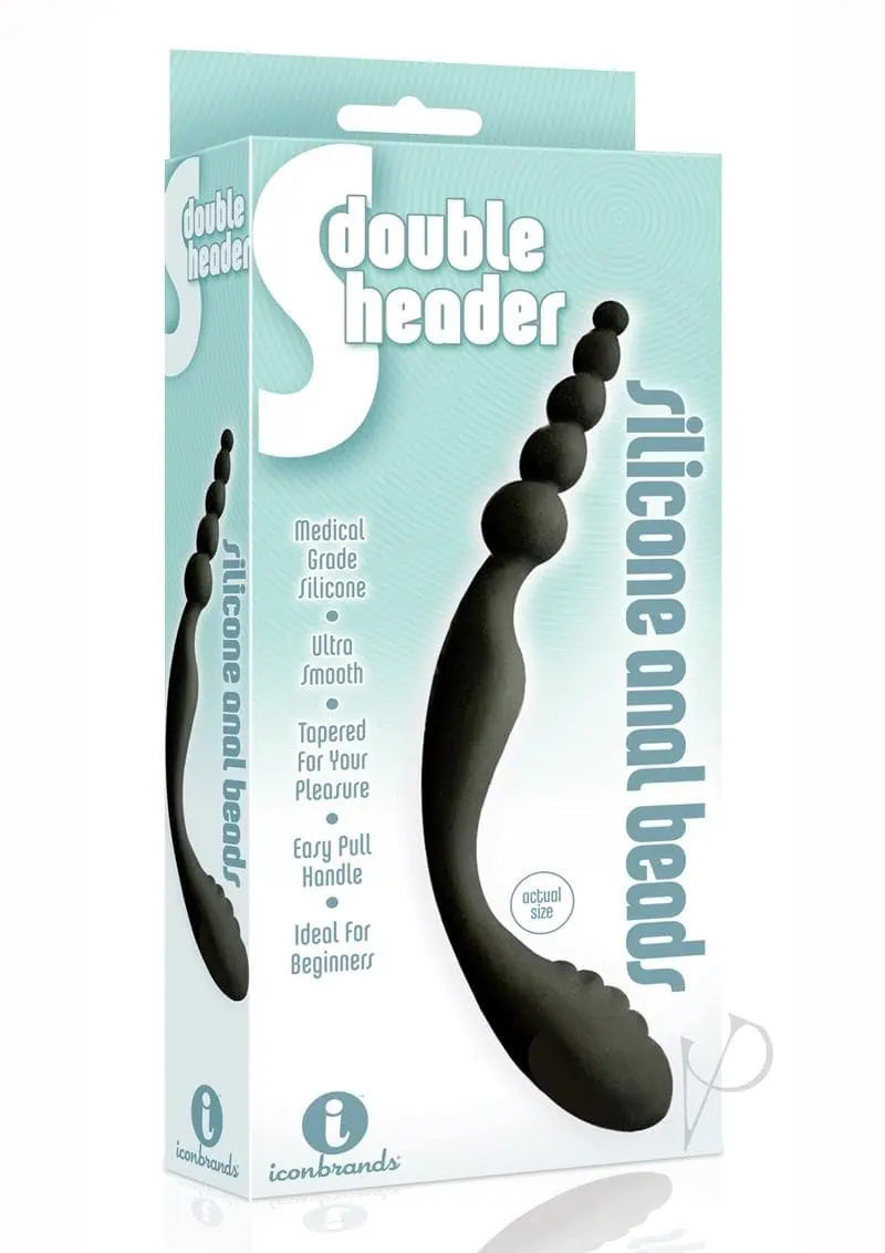 The 9's S Double Header Double Ended Silicone Anal Beads - Image 3