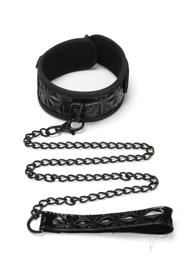 Whip Smart Diamond Collar And Leash Blk - Image 2