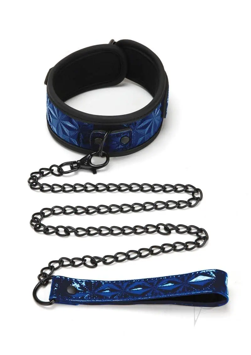Whip Smart Diamond Collar And Leash Blue - Image 2