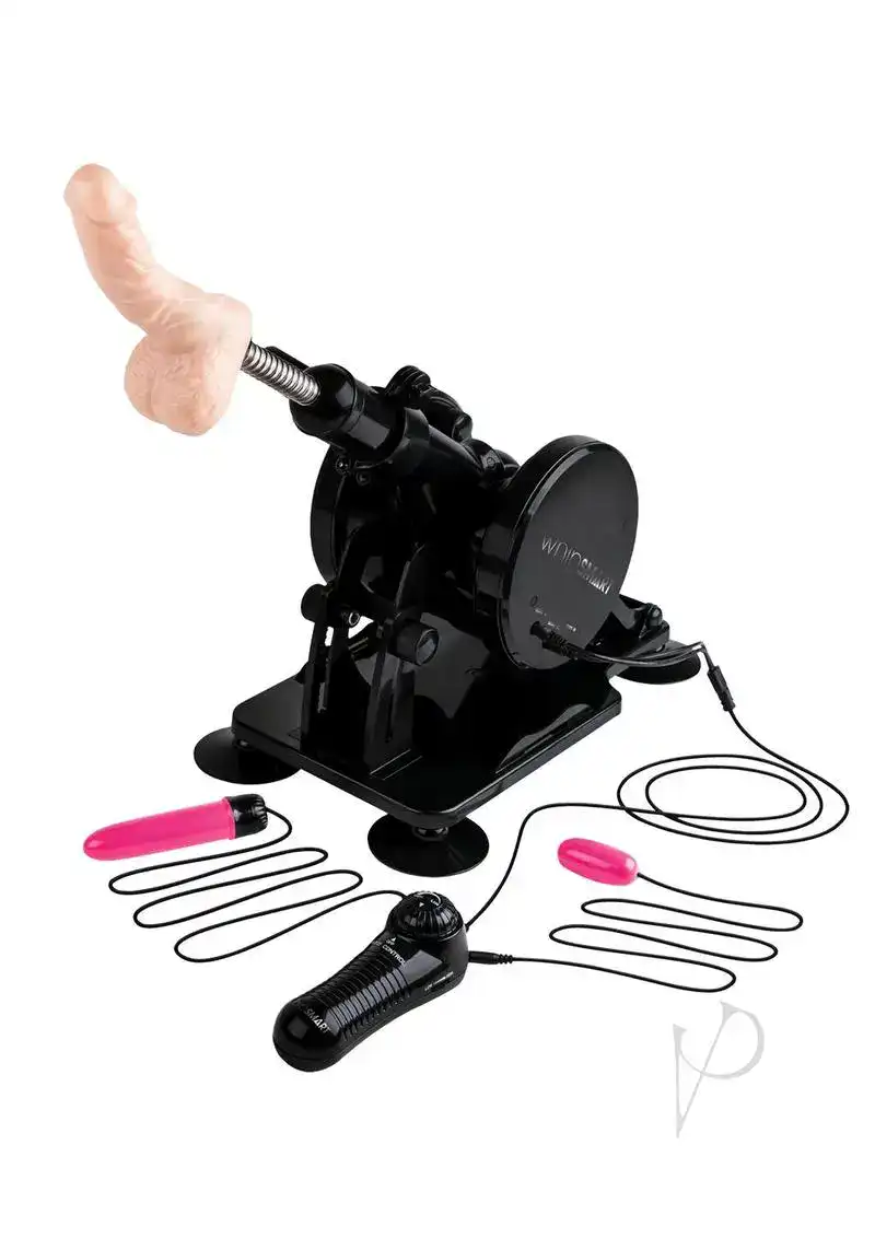 WhipSmart Remote Control Premium Thruster Fully Automatic Sex Machine - Black/Vanilla - Image 2