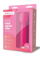 Bodywand My first Mini Wand Vibe Silicone Rechargeable Vibrator - Rose - Image 1