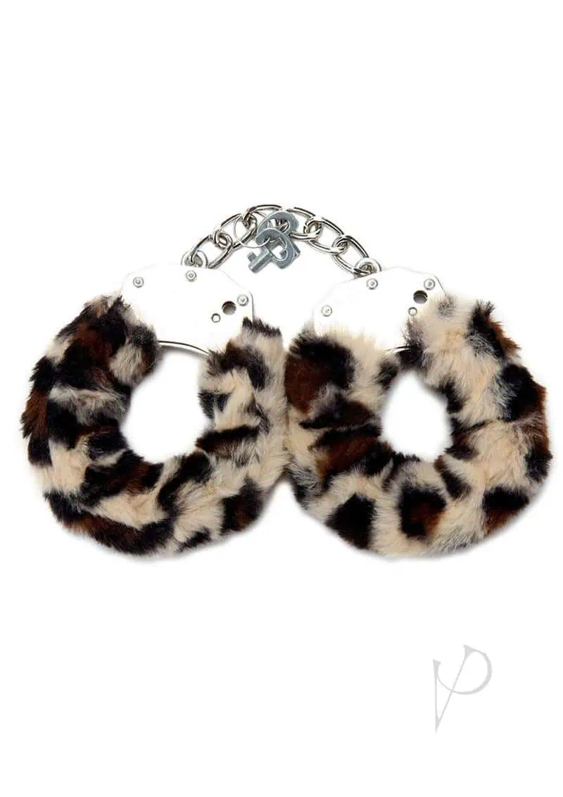 Whipsmart Furry Cuffs - Leopard - Image 2