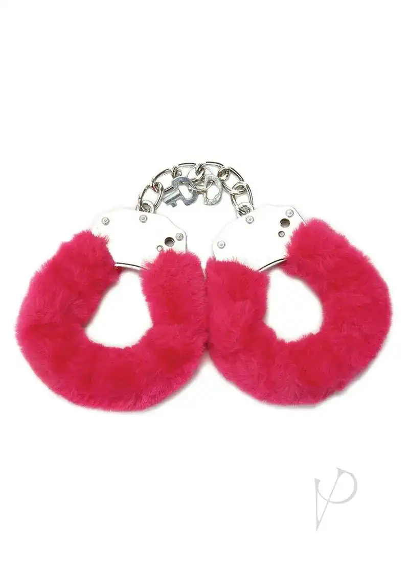 Whipsmart Furry Cuffs - Hot Pink - Image 2
