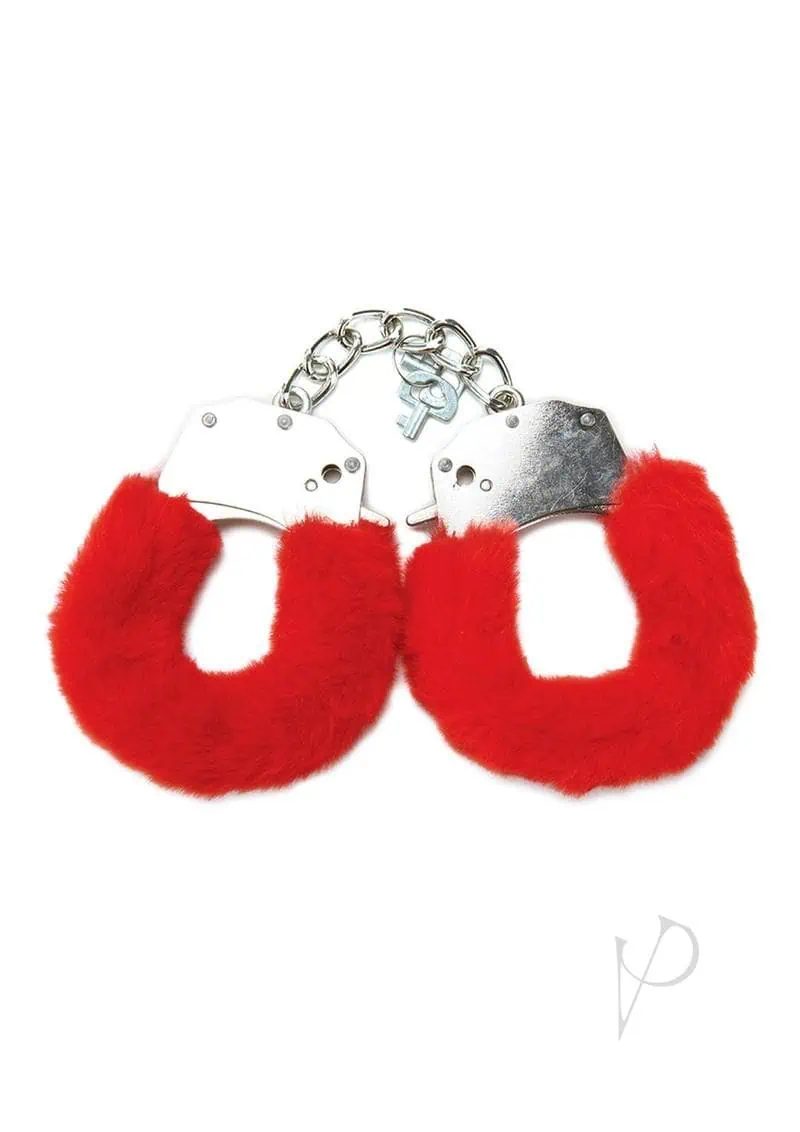 Whipsmart Furry Cuffs - Red - Image 2