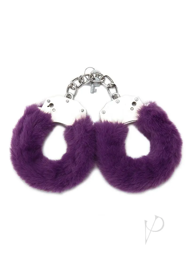 Whipsmart Furry Cuffs - Purple - Image 2