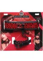 Crimson Tied Chained Collar With Leash - Image 1
