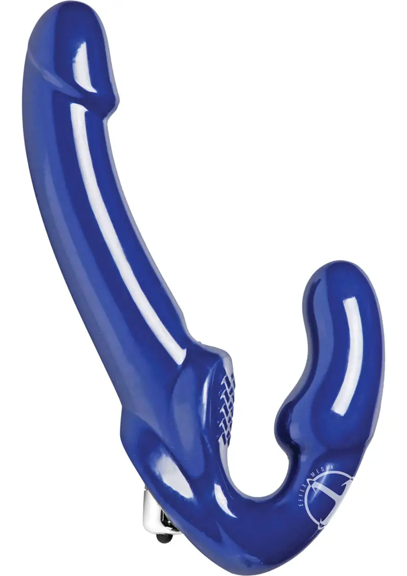 Revolver II Strapless Strap on G-Spot Dildo - Blue - Image 2