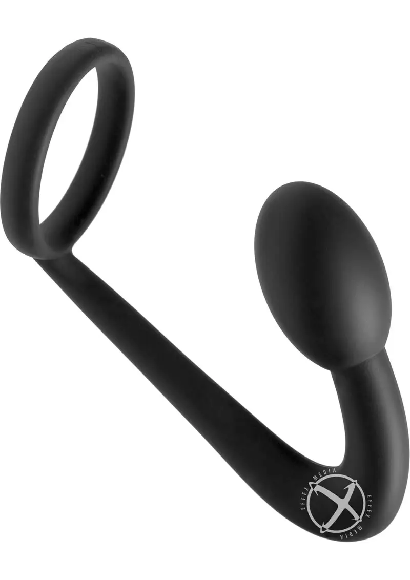 Master Series Silicone Cock Ring w/Anal Plug # 1 - Image 2