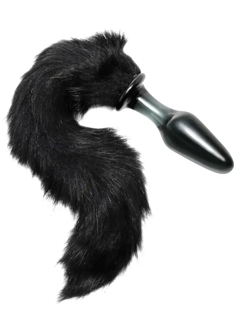 Tailz Midnight Fox Tail Glass Anal Plug - Image 2