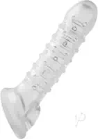 Tom of Finland Textured Girth Enhancer - Clear - Image 5