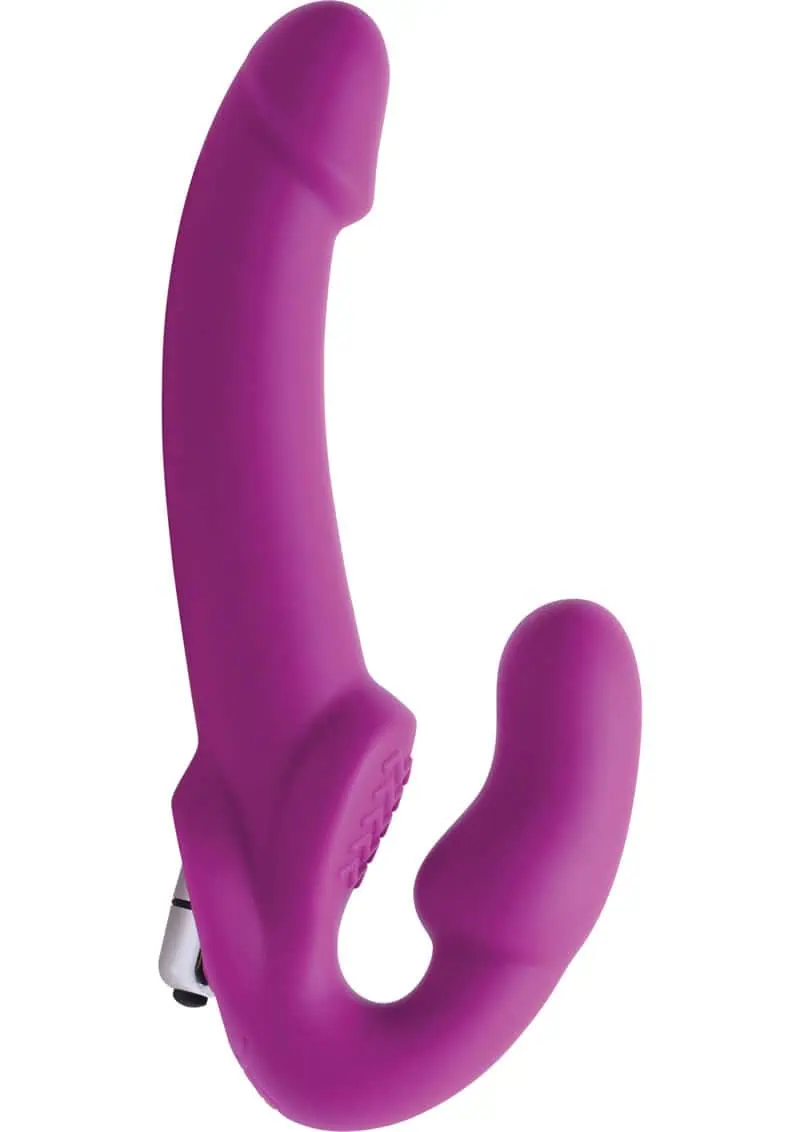 Strap U Vibrating Strapless Silicone Strap on Dildo - Image 2