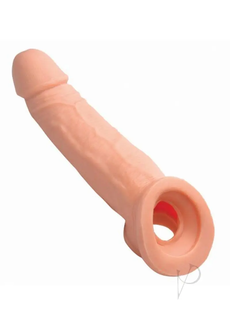Size Matters Realistic Penis Extension 2 Inch Tip Flesh 8.5 Inches Total Length - Image 2
