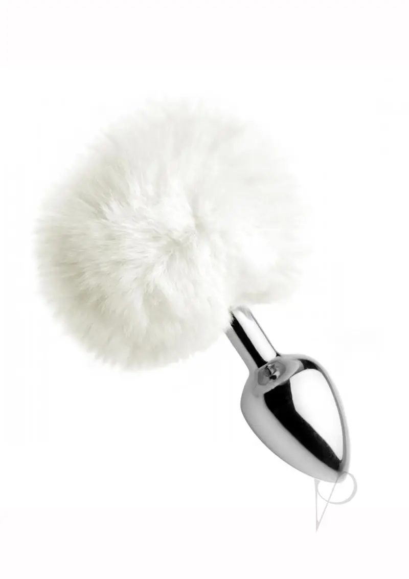 Tailz Fluffy Bunny Tail Anal Plug White - Image 2
