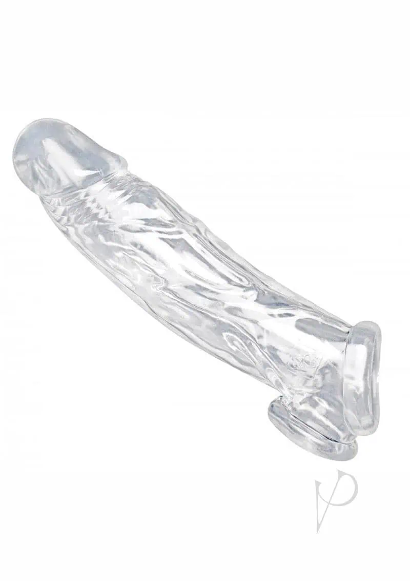 Size Matters Realistic Penis Enhancer and Ball Stretcher - Clear - Image 4