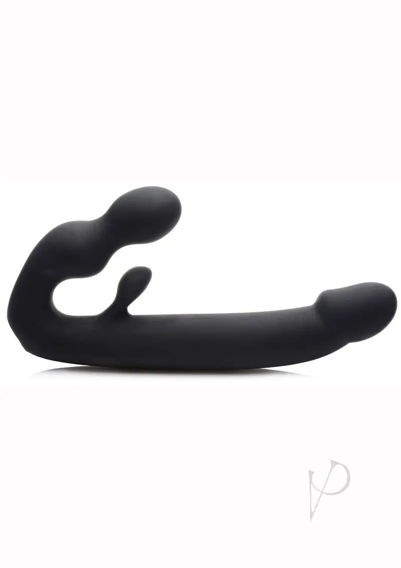 Strap U Tri-Volver 7x Vibrating Strapless Strap on - Black - Image 2
