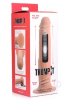 Thump It 7X Wireless Remote Control Thumping Silicone Realistic Dildo Flesh 8 Inches - Image 1