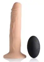 Thump It 7X Wireless Remote Control Thumping Silicone Realistic Dildo Flesh 8 Inches - Image 2