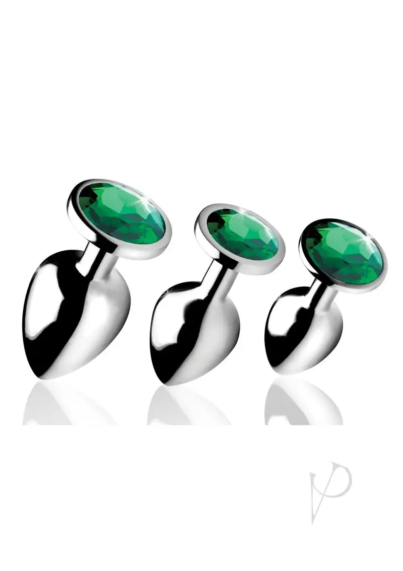 BootySparks Emerald Gem Anal Plug Set - Image 2