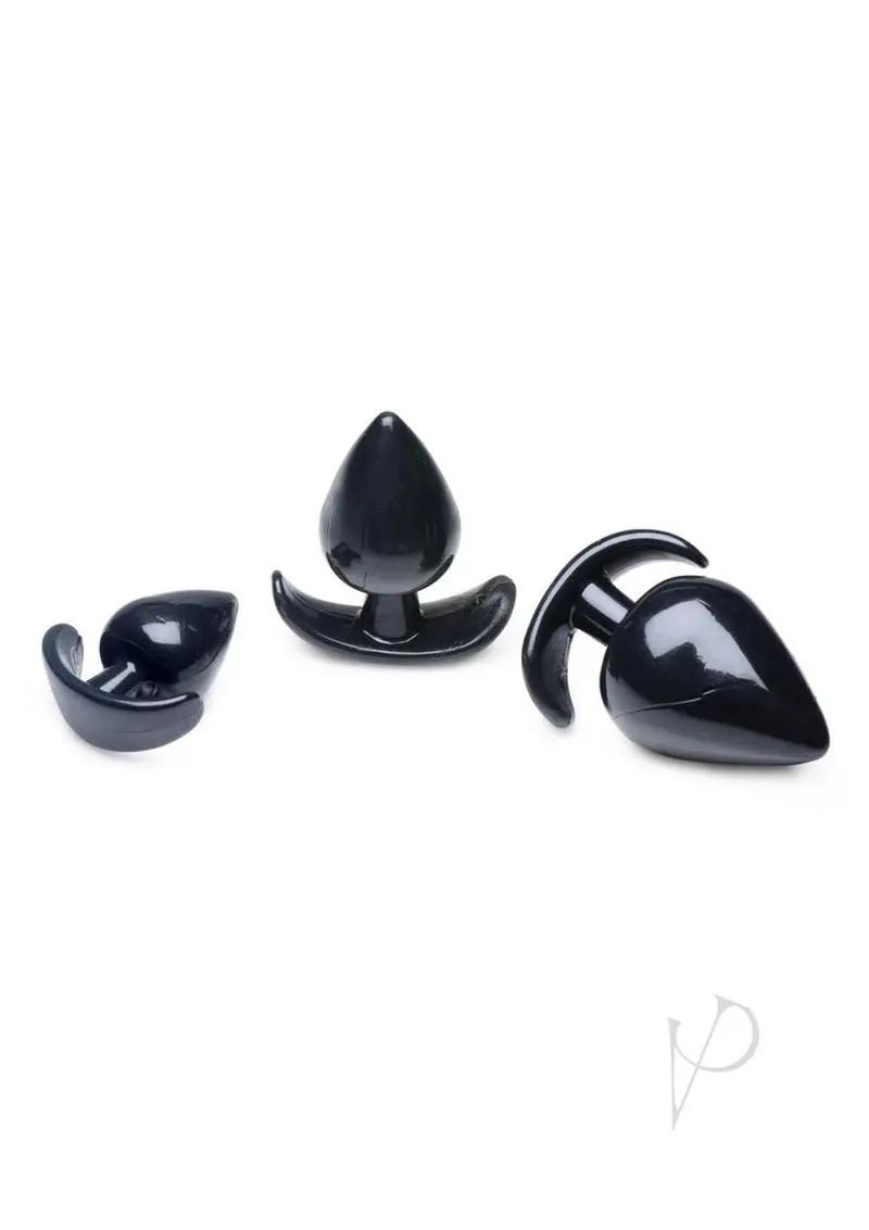 Master Series Triple Spades Anal Plug Set - 3 pc - Image 2