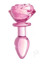 Booty Sparks Pink Rose Glass Plug Sm - Image 2