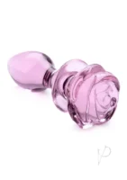 Booty Sparks Pink Rose Glass Plug Md - Image 2