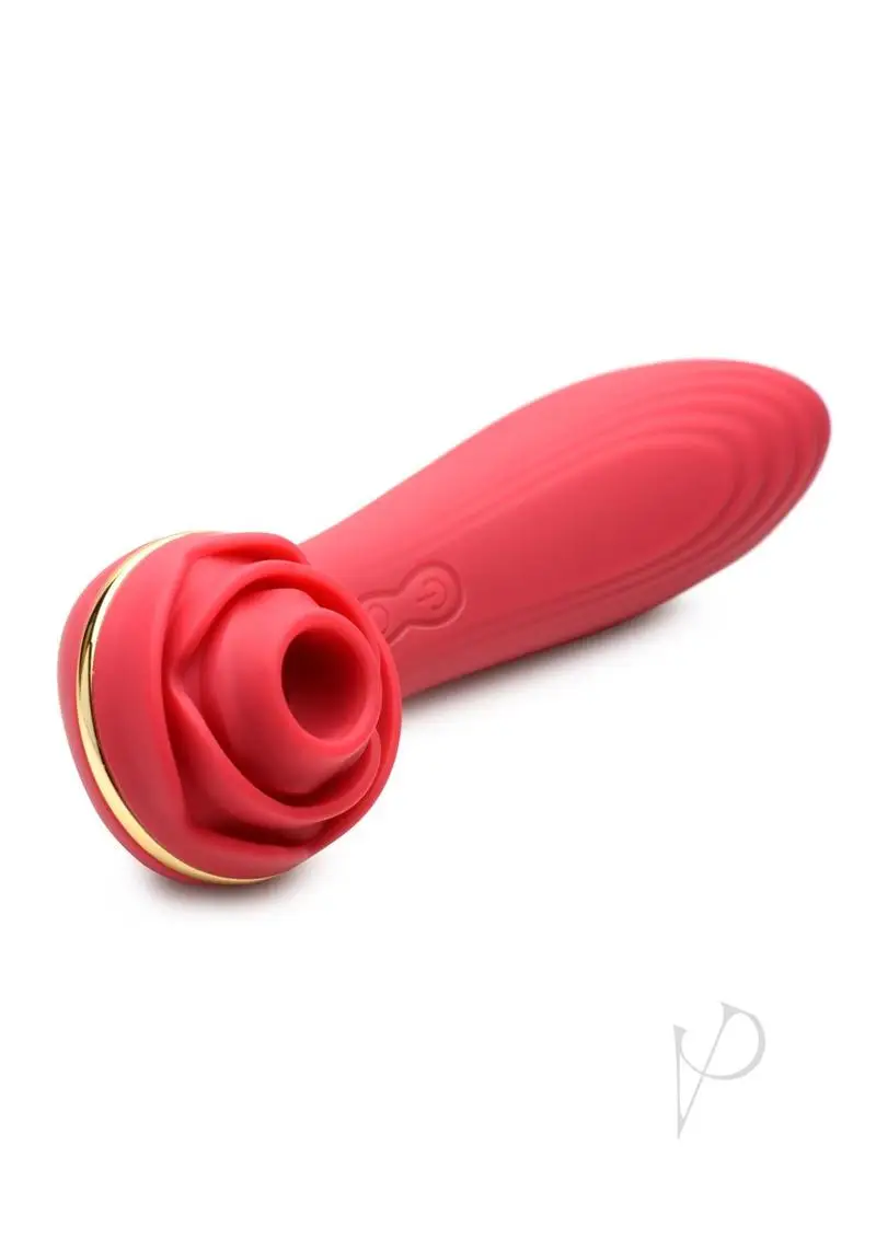 Inmi Bloomgasm Passion Petals 10X Silicone Suction Rose Vibrator - Red - Image 6