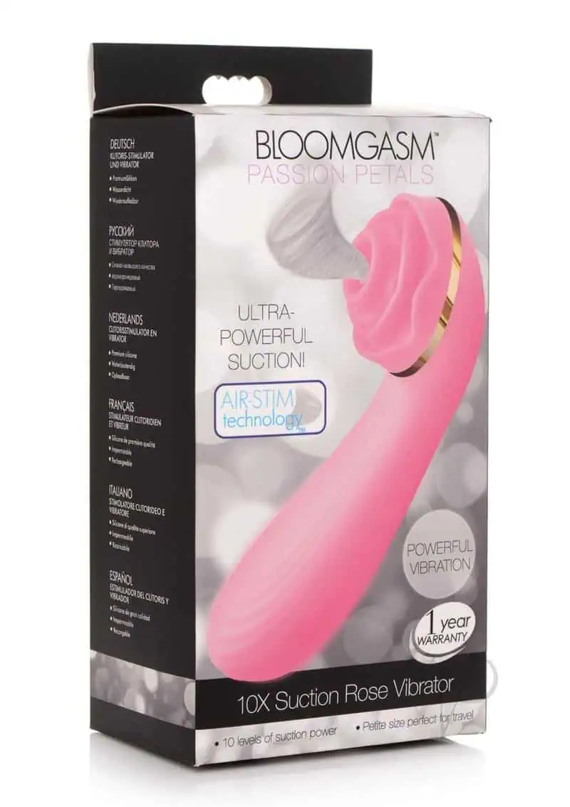 Inmi Bloomgasm Passion Petals 10X Silicone Suction Rose Vibrator - Pink - Image 5