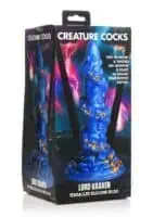 Creature Cocks Kraken Silicone Dildo - Blue/Gold - Image 1