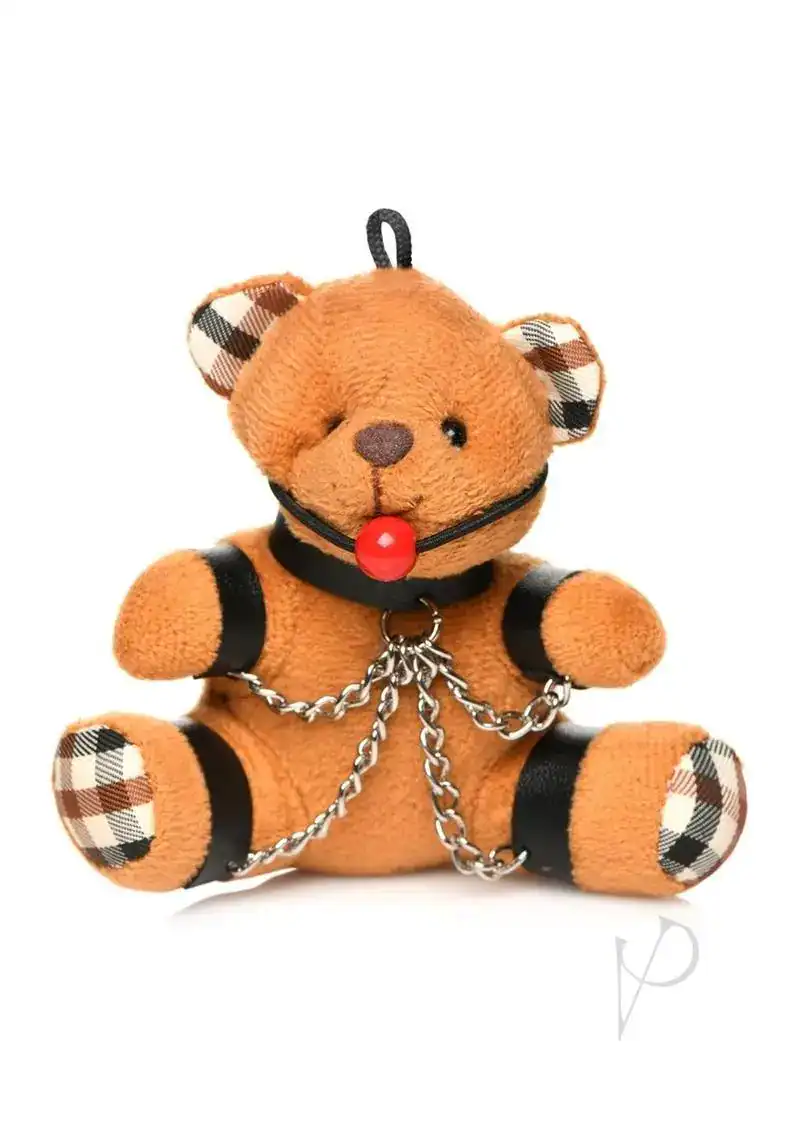 Ms Gagged Teddy Bear Keychain - Image 2