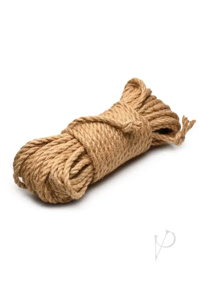 Master Series Tied Up Jute Bondage Rope 50` Tan - Image 2