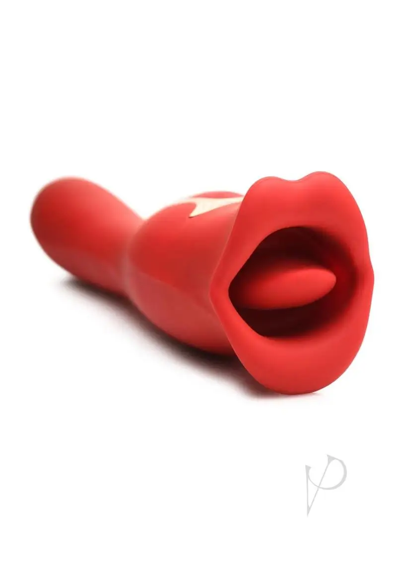 Shegasm Lickgasm Kiss + Tell Pro Dual Ended Kissing Vibrator - Red - Image 2