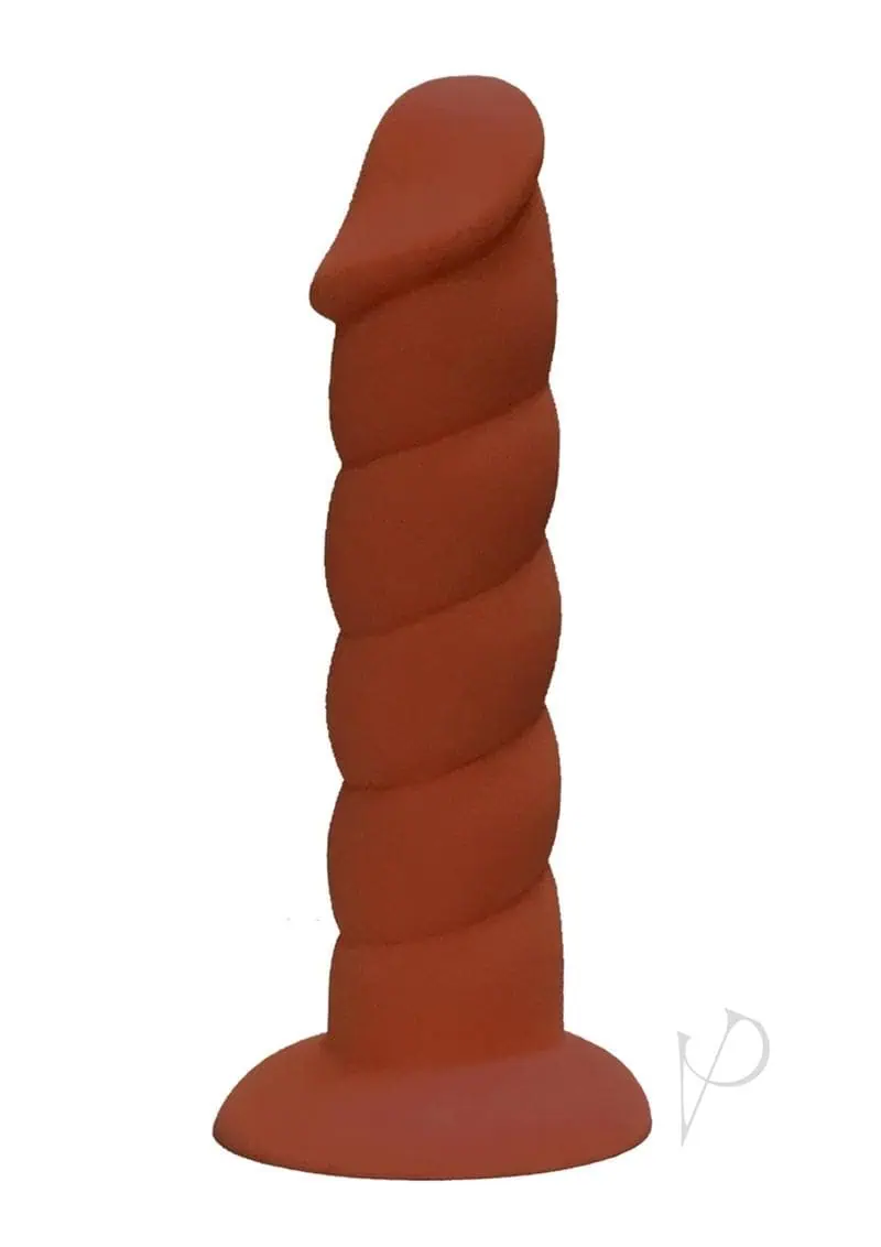 Rock Candy Suga Daddy 7 Dildo Non Vibrating suction Cup Base Brown - Image 2