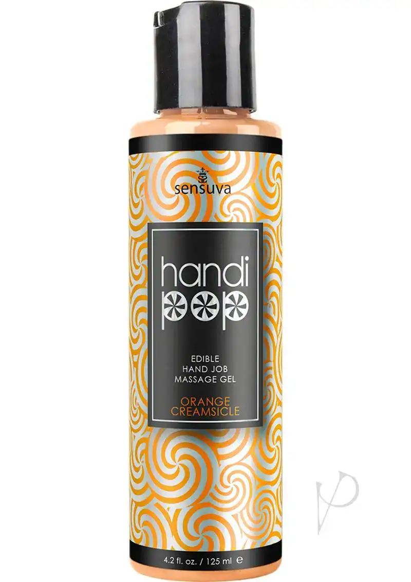 Handipop Hand Job Massage Gel - 4.2 oz Orange Creamsicle - Image 3