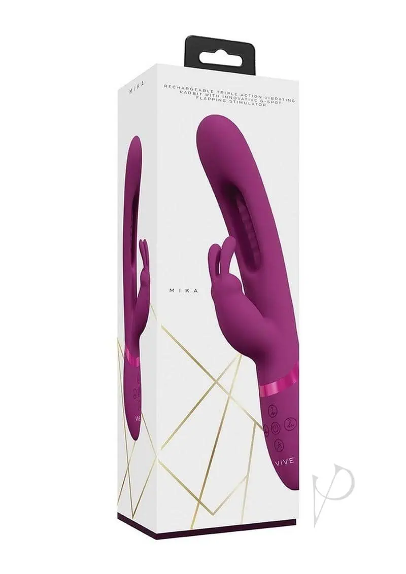 Shots Vive Mika Flapping Tougue Rabbit Vibrator - Pink - Image 5