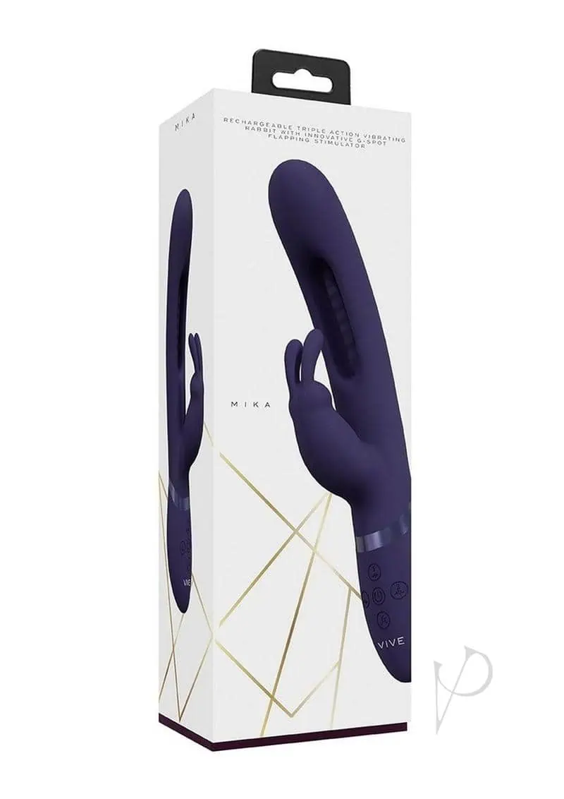 Shots Vive Mika Flapping Tougue Rabbit Vibrator - Purple - Image 5