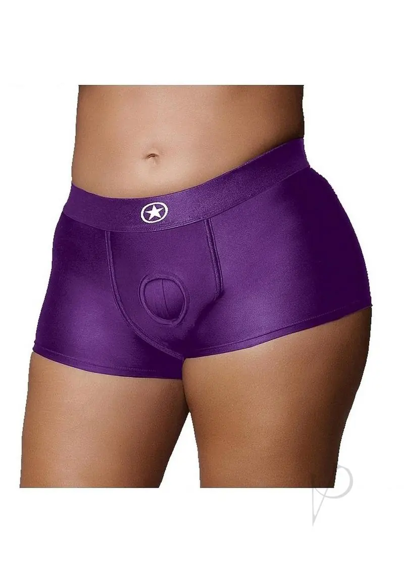 Ouch Vibe Strap On Boxer XL/XXL Purple - Image 2
