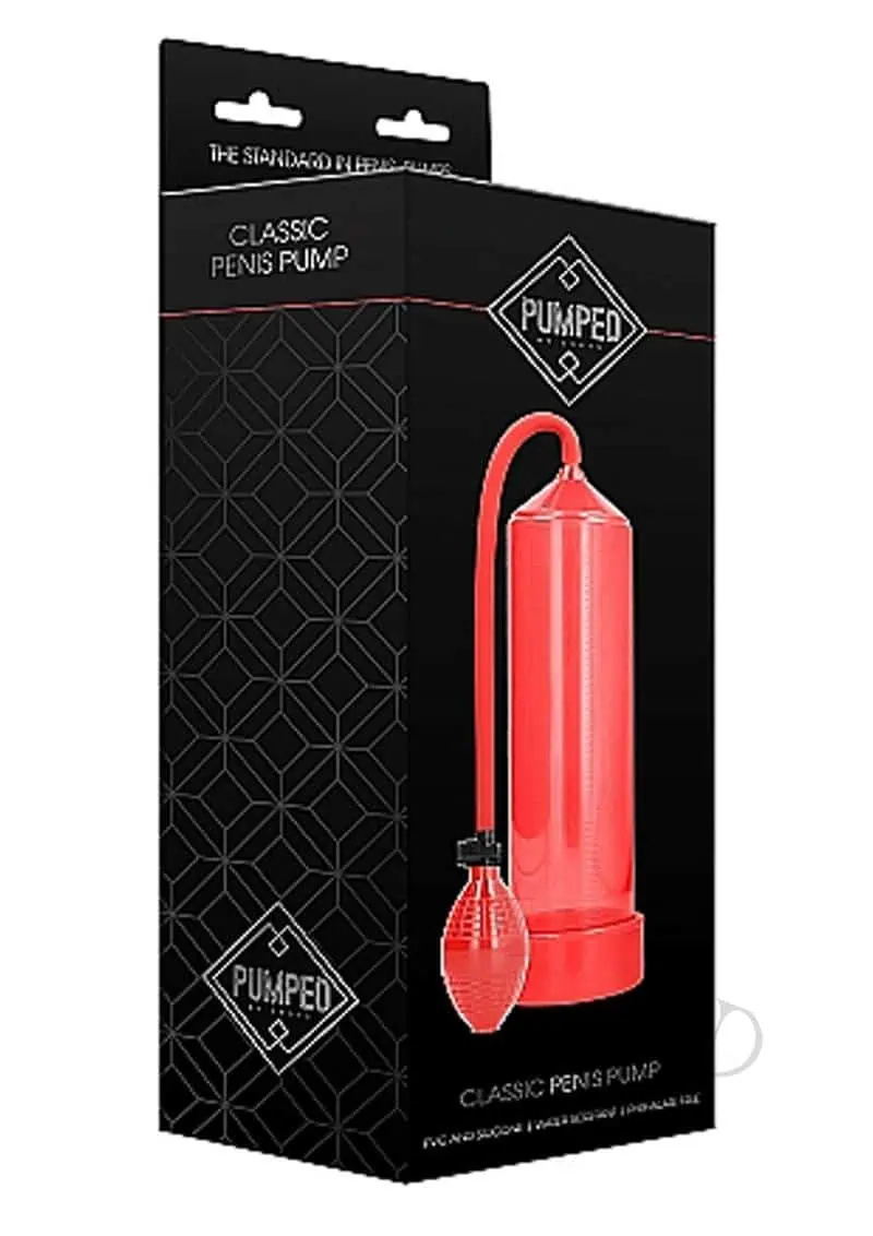 Shots Pumped Classic Penis Pump - Red - Image 3