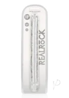 Realrock Crystal Clear Double Dong 18